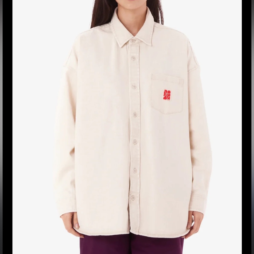 OBEY JONES SHIRT - SILVER GREY FADED WASH